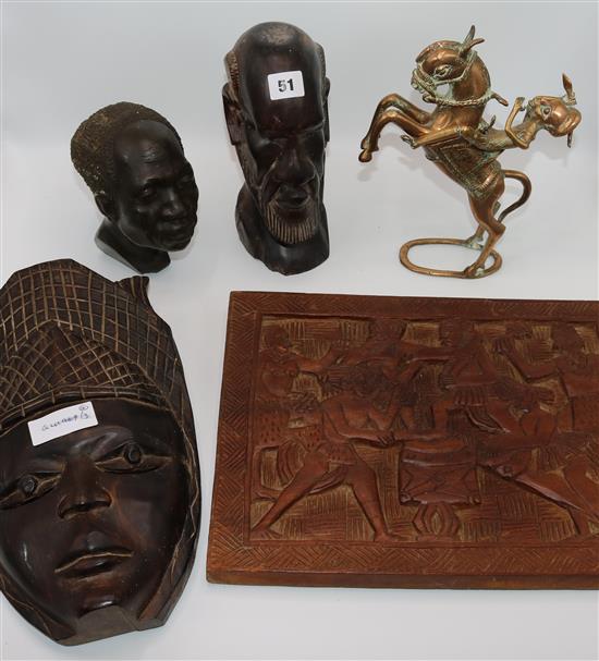 5 pieces African tribal ware